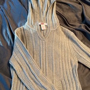Girls size large silver sweater